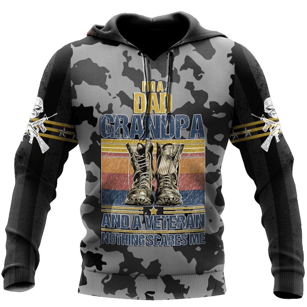 Im A Dad Grandpa And A Us Veteran 3D All Over Printed Hoodie For Men Women For Men And Women