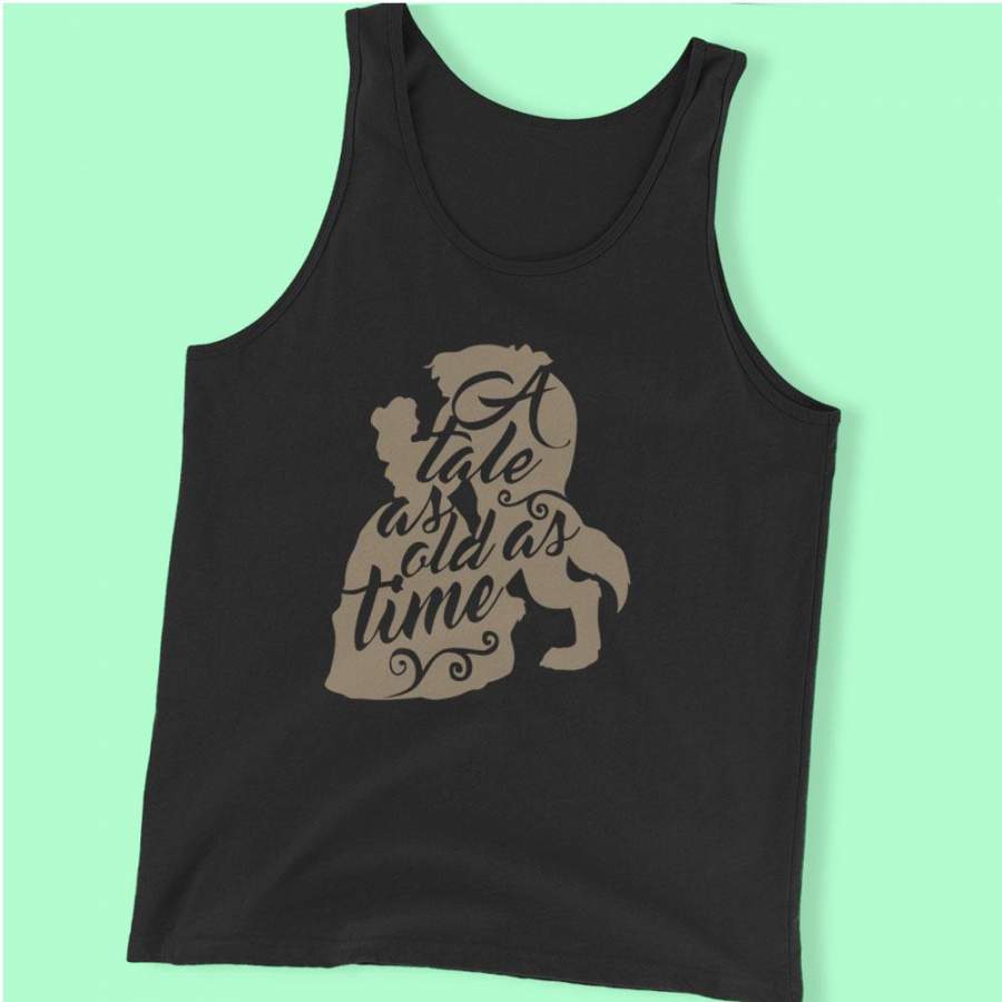 A Tale As Old As Time Belle Princess Fairytale Rose Beast Men’S Tank Top