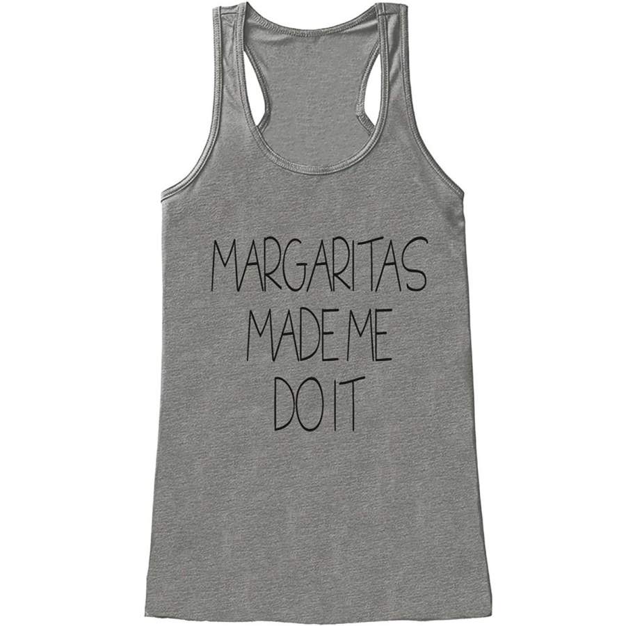 7 ate 9 Apparel Womens Margaritas Made Me Do It Funny Tank Top