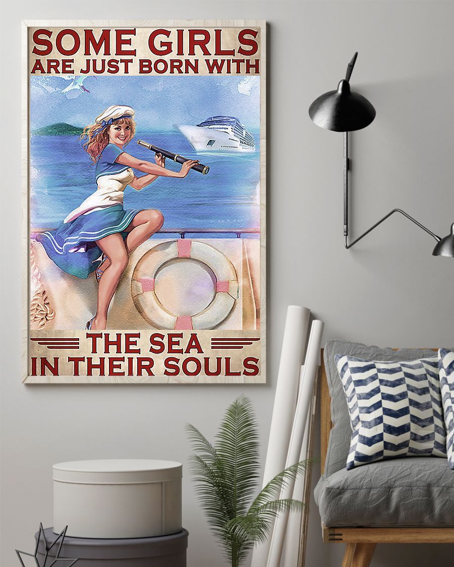 Professions Poster – Sailor Sea In The Soul Vertical Canvas And Poster | Wall Decor Visual Art