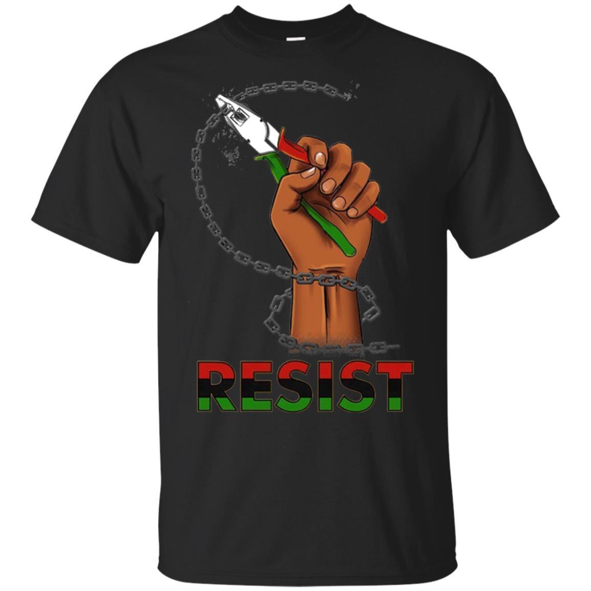 Resist T-Shirt African American Apparel For Pro Black Melanin Women