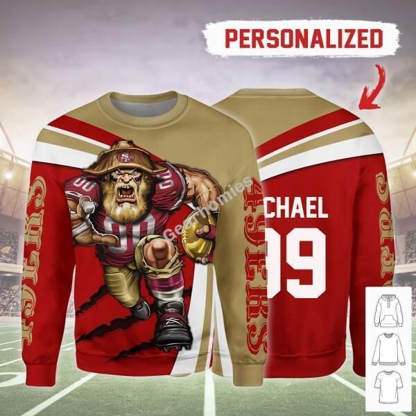 Gearhomies Personalized Unisex Sweatshirt San Francisco 49Ers Football Team 3D Apparel