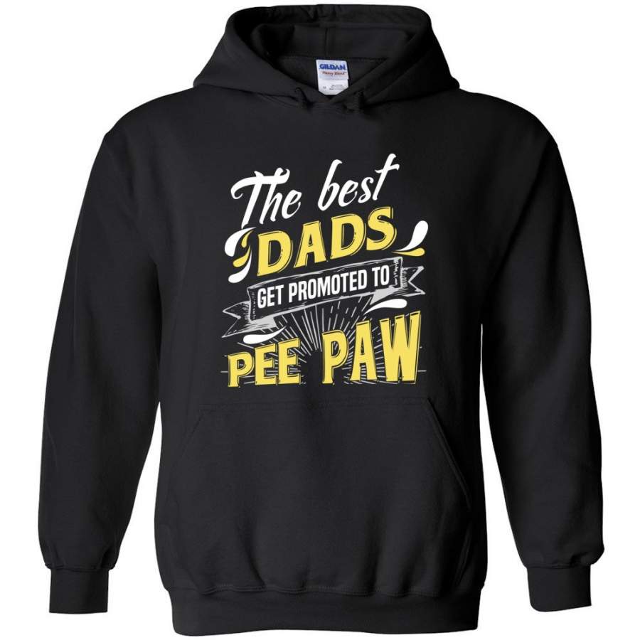 Best Dads Get Promoted To Pee Paw Christmas Gift for Grandpa Hoodie