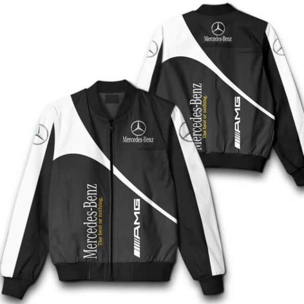 Bomber Jacket Mercedes, Mercedes 3D Spring Autumn, Mens Casual Jacket, Car Sports Wf29