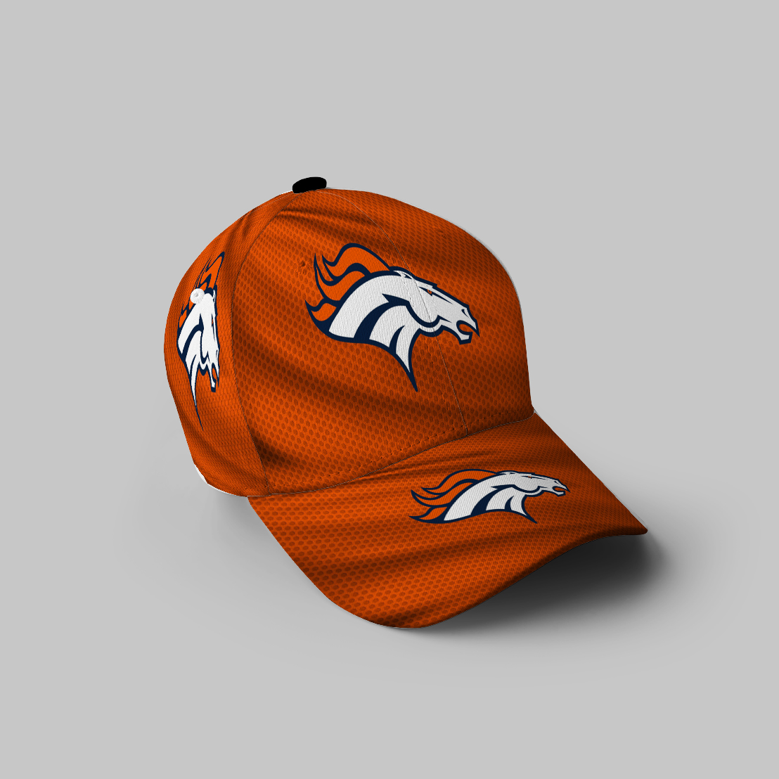 Denver Broncos Emblem V8 3D Printing Baseball Cap Classic Hat