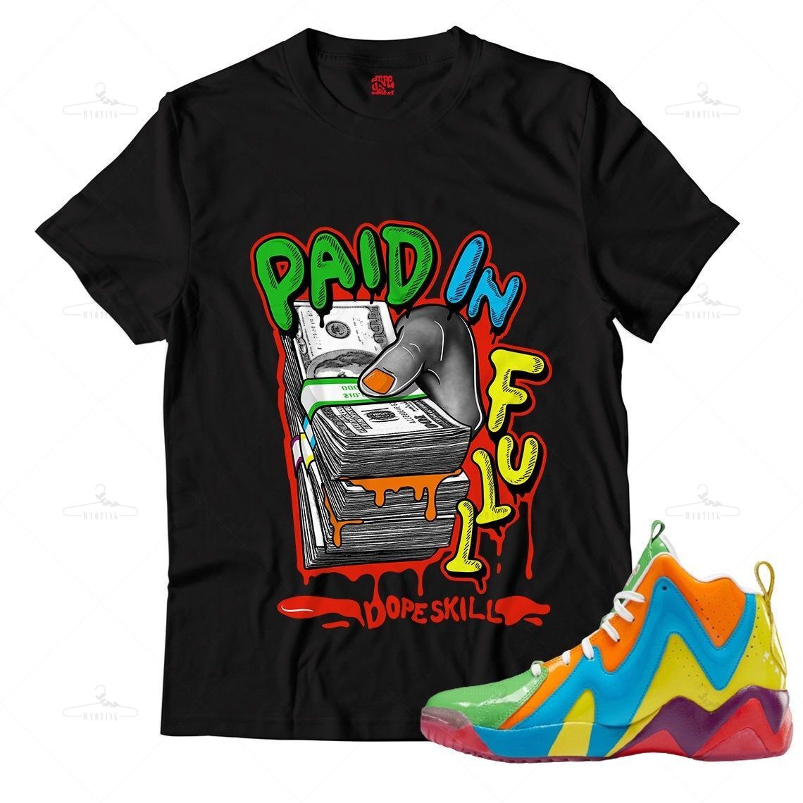 Paid In Full Unisex Shirt Match Reebok Kamikaze Ii Candy Land