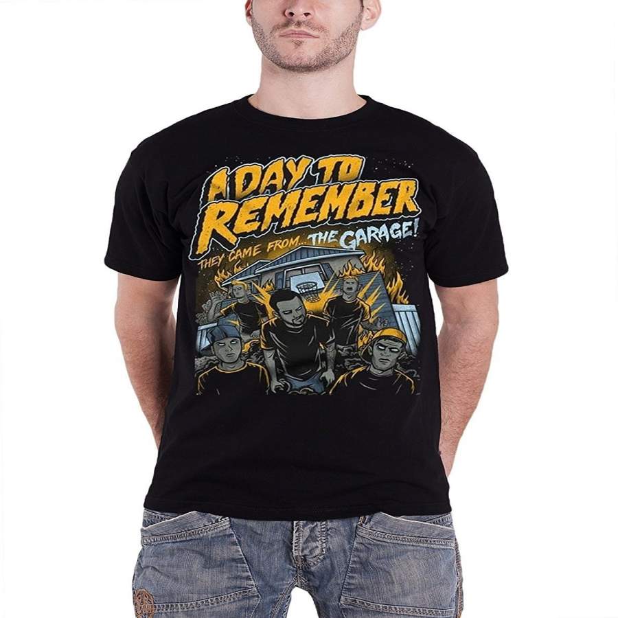 Summer Fashion T-shirt A Day To Remember They Came From The Garage T Shirt Cotton Short Sleeve Men’s Funny T-Shirt