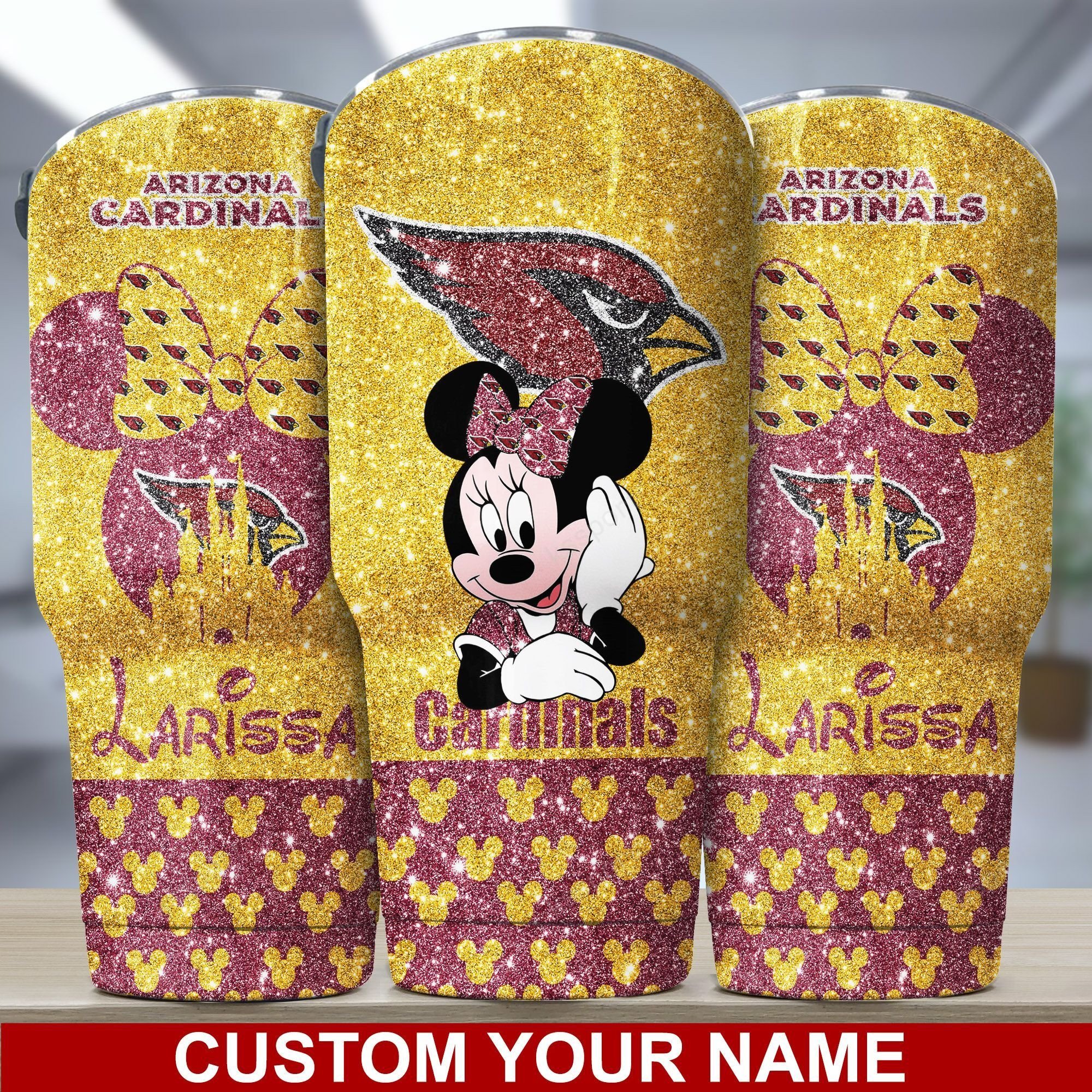 Arizona Cardinals Custom Name Tumbler Bg375