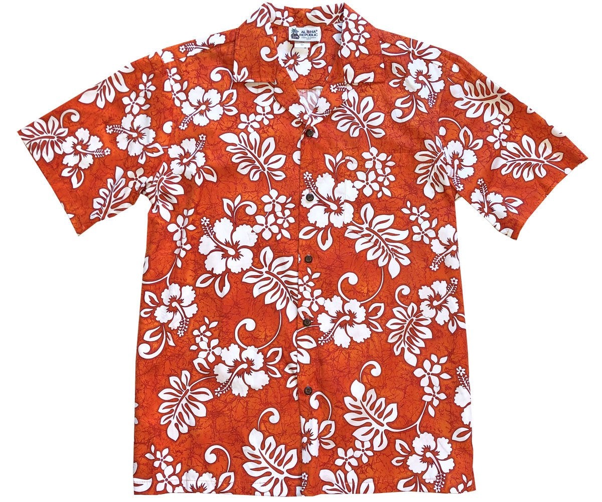 Tropic Flavor Orangehawaiian Shirt Made In Summer Beach Shirts Ha61025