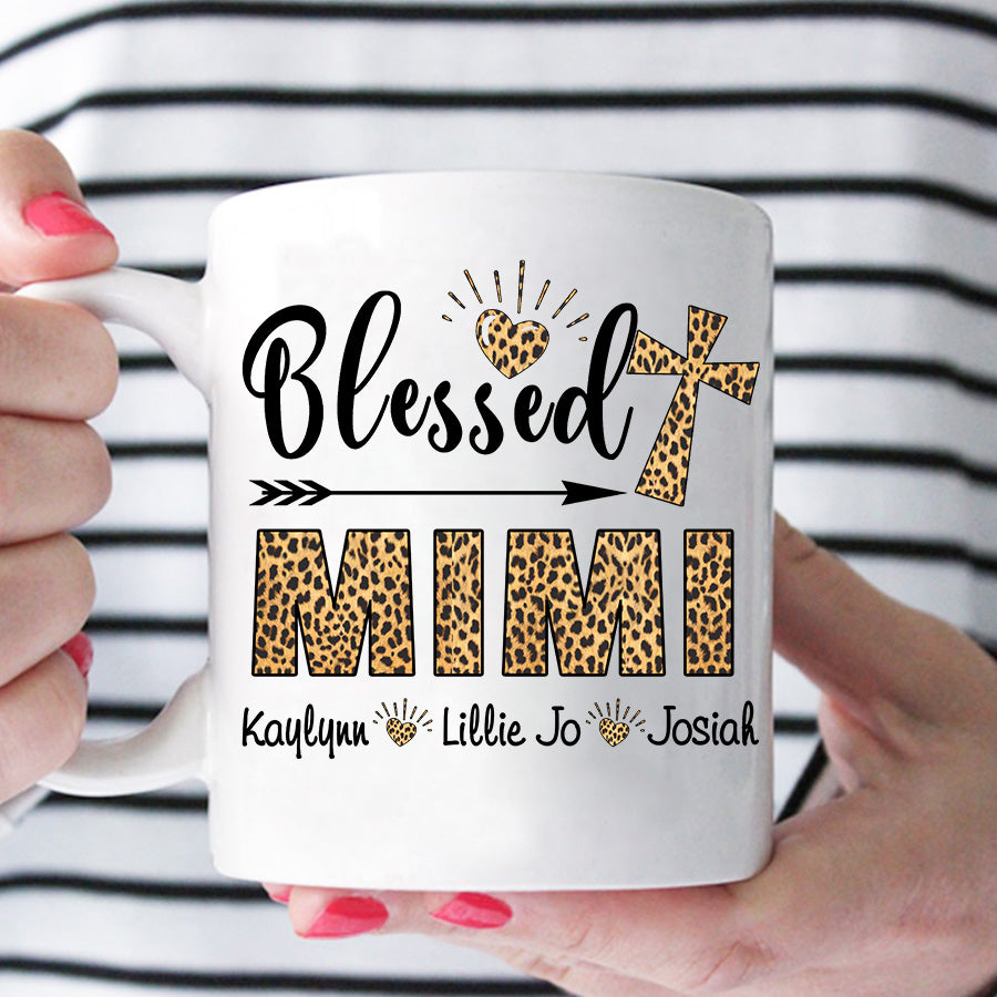 Blessed Mimi – Leopard Skin | Personalized Mug