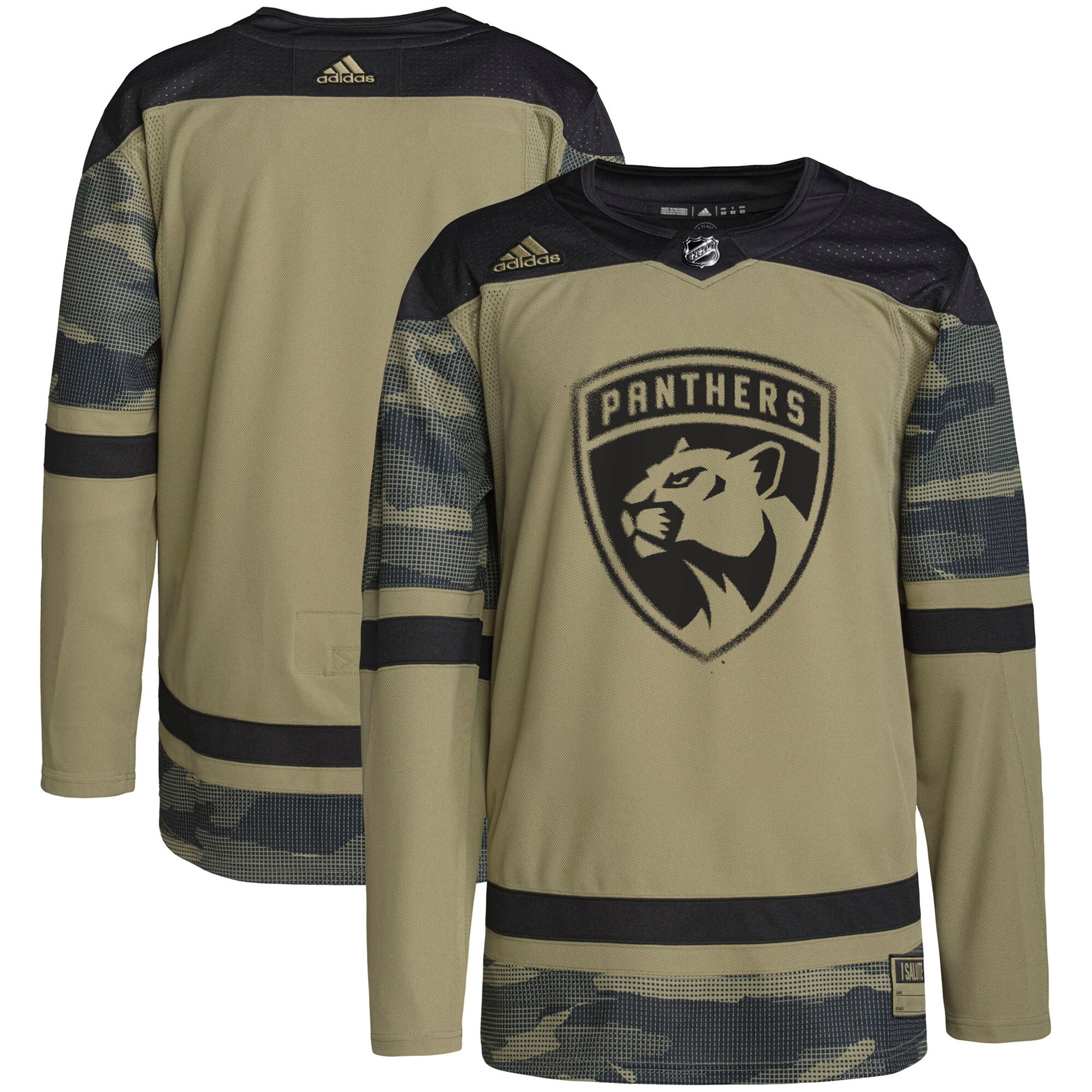 Men's Florida Panthers adidas Camo Military Appreciation Team Authentic Practice Jersey