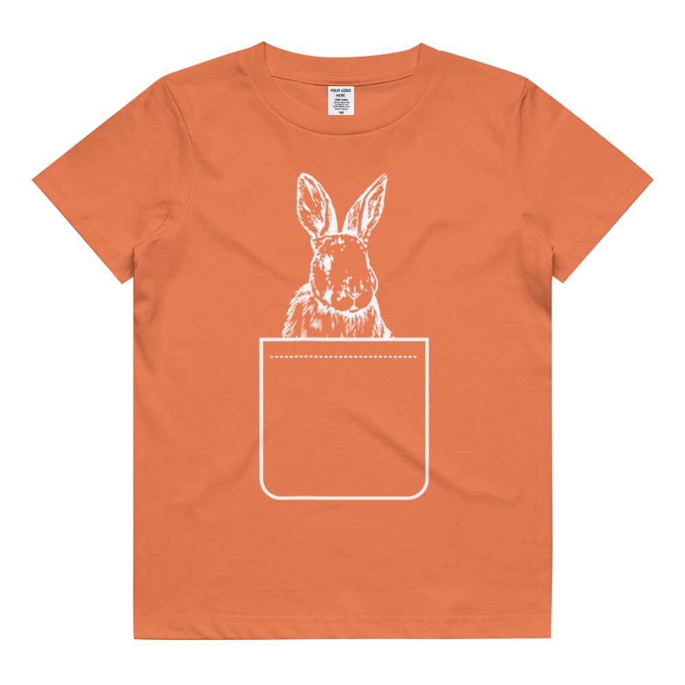 Bunny In Your Pocket Easter Rabbit Kids T Shirt