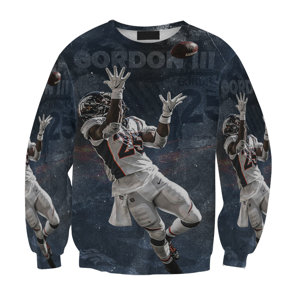 Denver Broncos Melvin Gordon2 Gift For Fan 3D Full Printing Sweatshirt