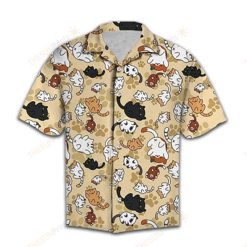 Cute Cat Hawaiian Shirt Ha32089