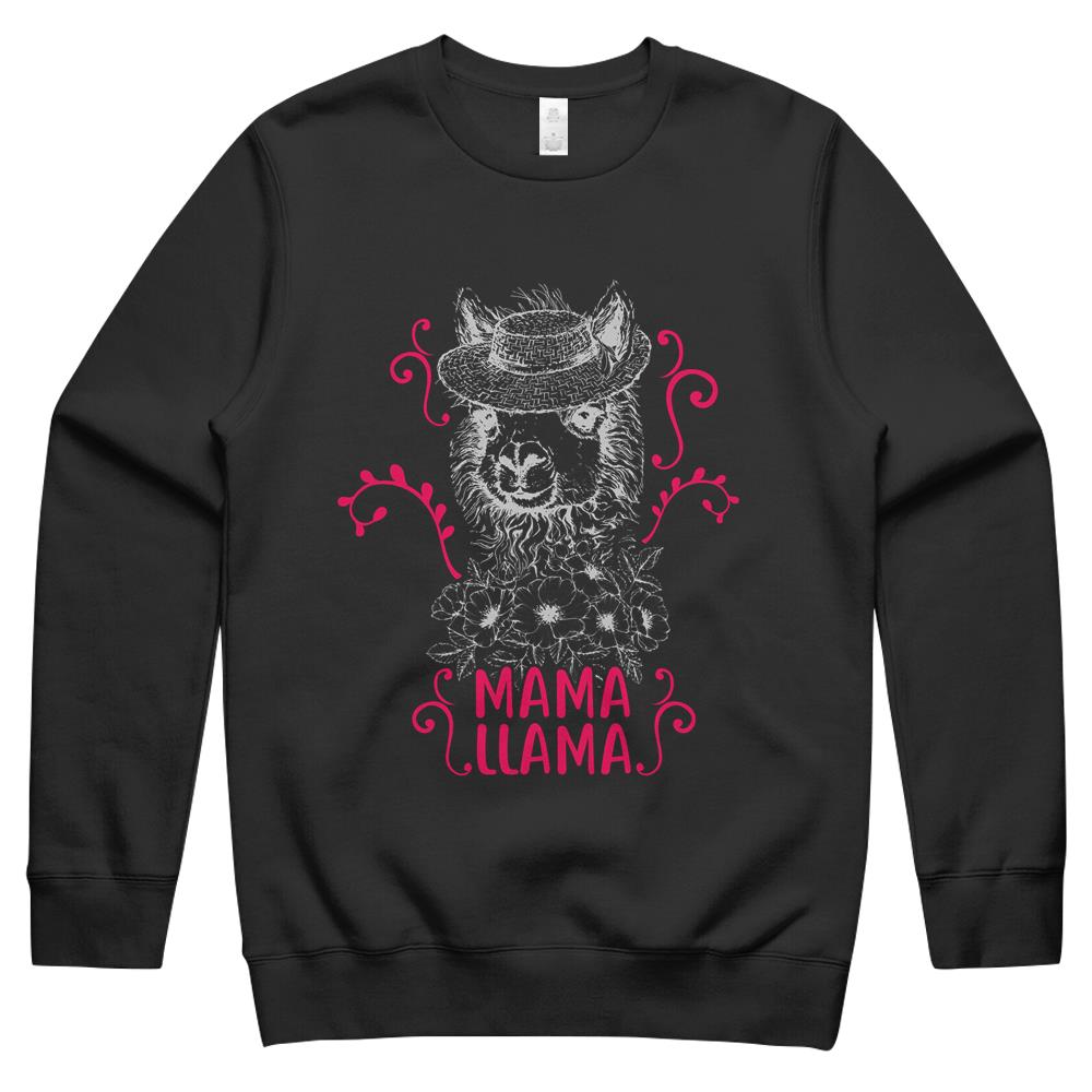 Mama Llama Best Mom Ever Mother’s Day Crewneck Sweatshirt