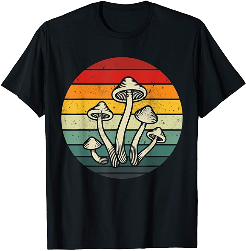 Vintage Retro Mushroom 80s 90s Mushroom lovers Funny Food T-Shirt