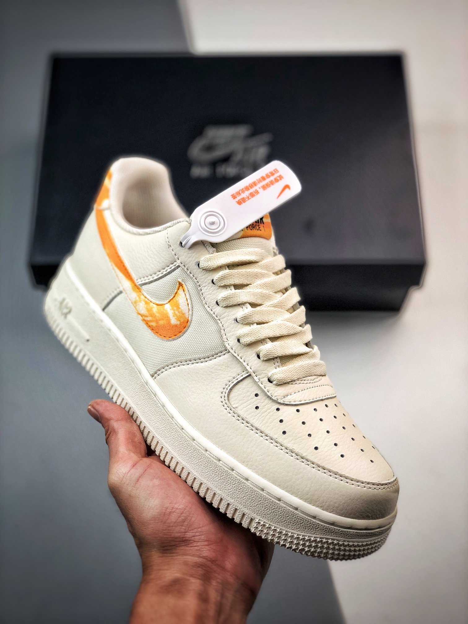 Nike Air Force 1 Low White Orange Streaks FN3419-100 5340208