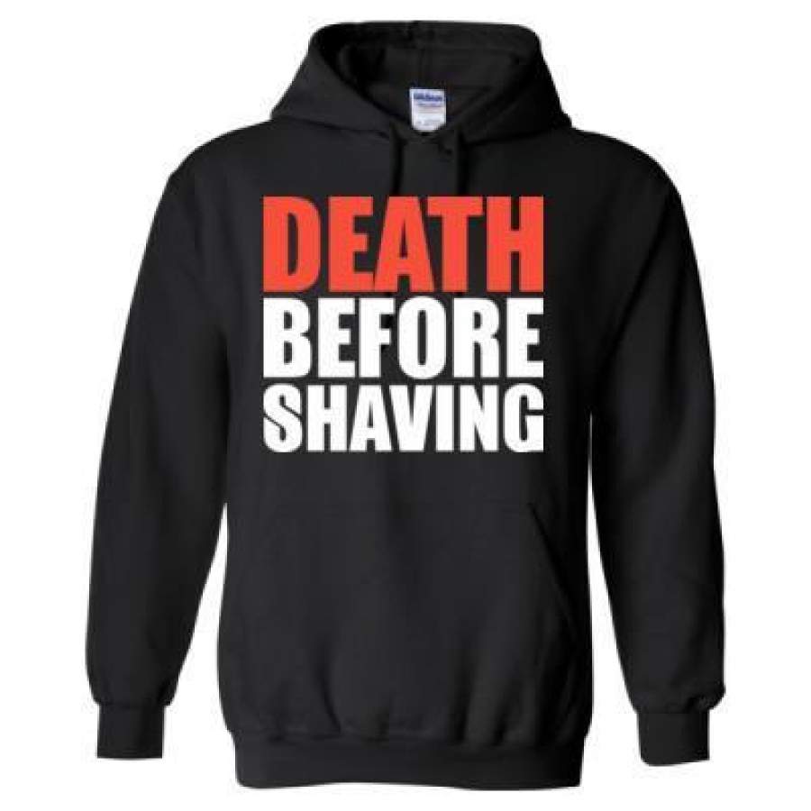 AGR Death Before Shaving – Heavy Blend™ Hooded Sweatshirt