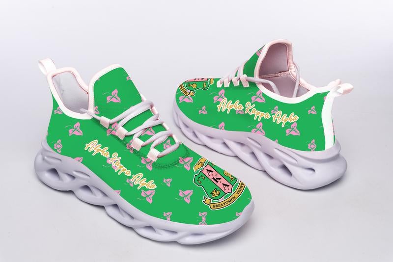 Wonder Print Footwear – Alpha Kappa Alpha Ivy Pattern Clunky Sneakers Lt10