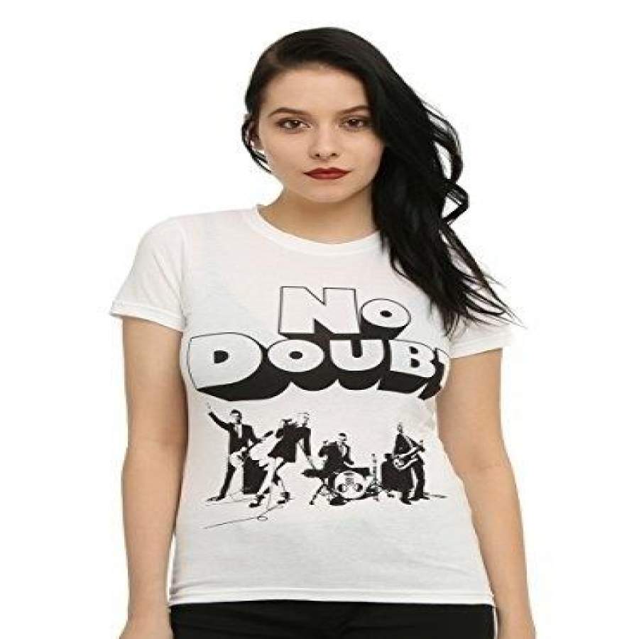 Women Chiffon Shirt Casual T-Shirt Fashion Shirt No Doubt Band Girls T-Shirt