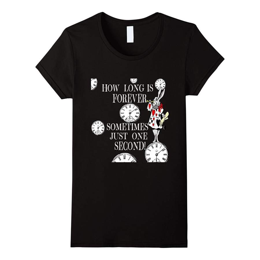 Alice In Wonderland White Rabbit T-Shirt How Is Forever Men Summer Casual T Shirts