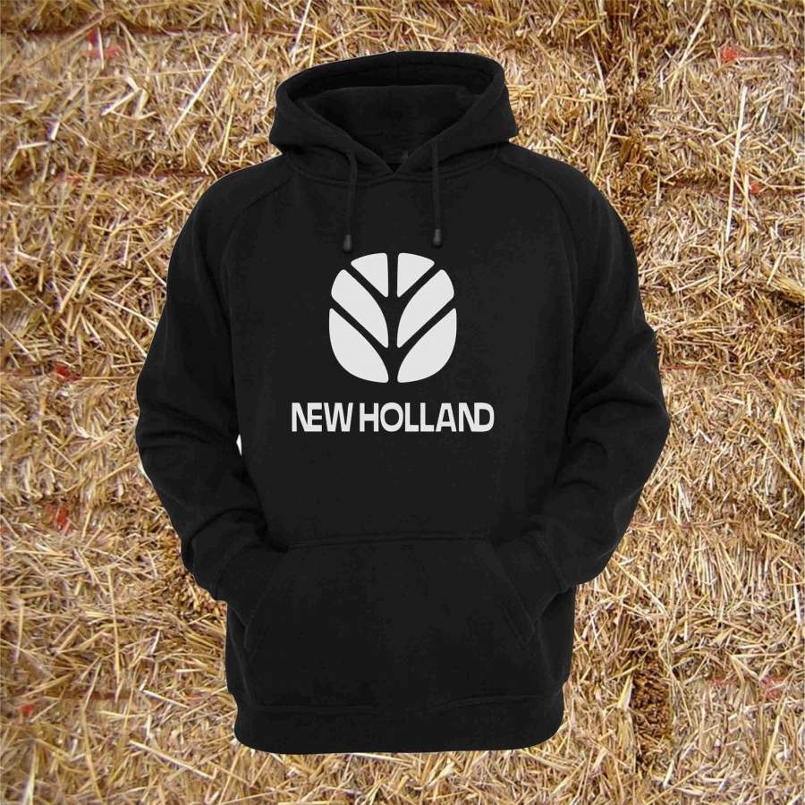 High Quality Classic New Holland Heavyweight Farm Combine Tractor Hoodie Size S -3Xl