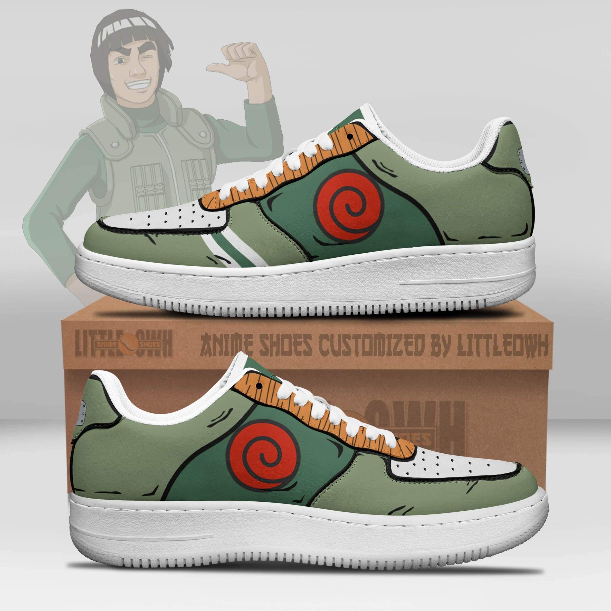 Might Guy Uniform Anime Sneakers Custom Nrt Anime Shoes