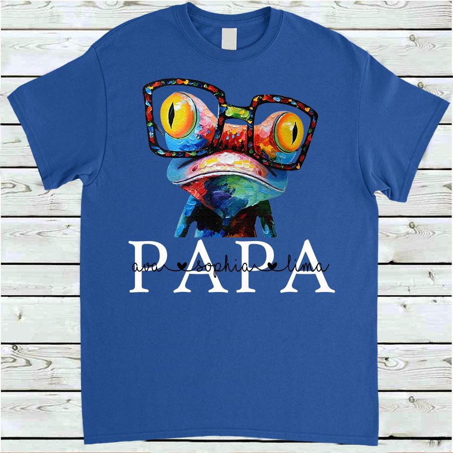 Papa Frog, Family Customize Personalized T-Shirt, Hoodie Adult, Kid, Unisex