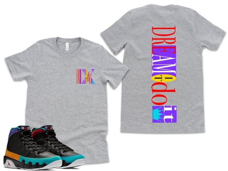 Fb Dream It Do It Retro Jordan 9 Colorblock Shirt