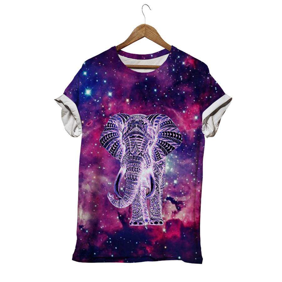 Boho Galaxy Elephant T-shirt