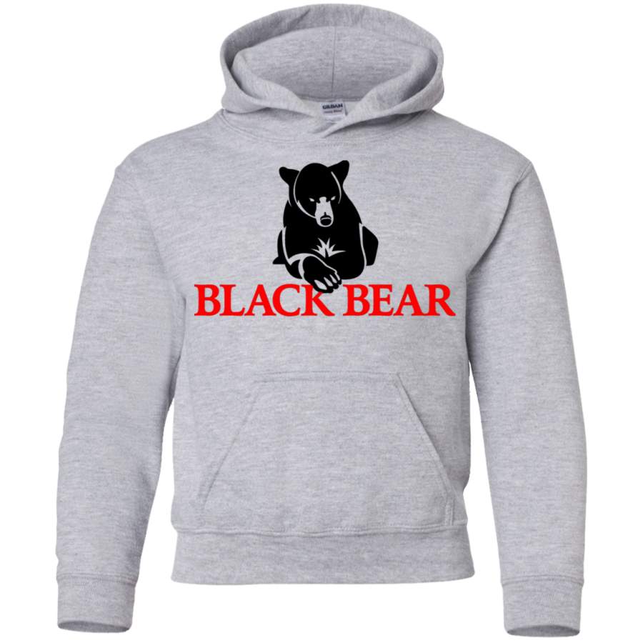 AGR Black bear Youth Pullover Hoodie