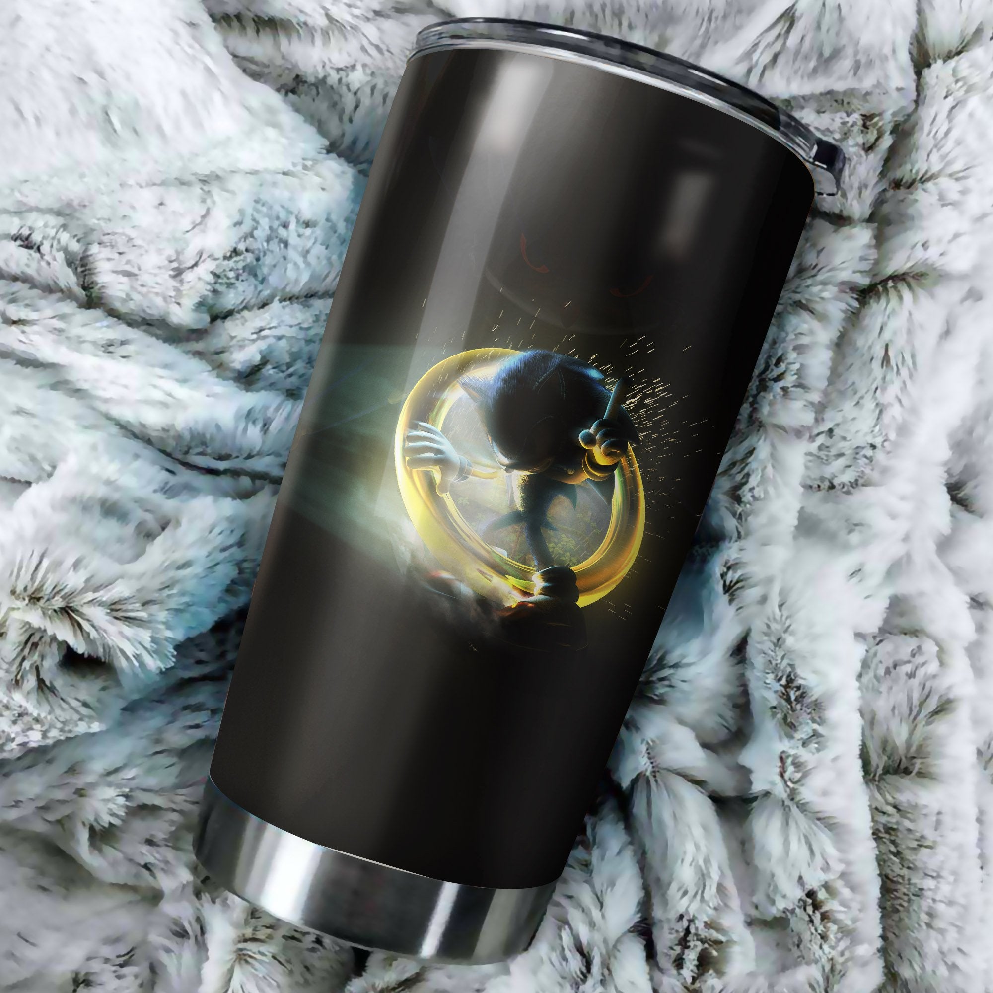 Sonic The Hedgehog Art Tumbler – Best Perfect Gift Idea  Stainless Traveling Mugs  2021