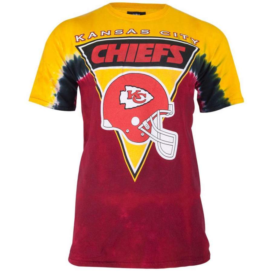 Kansas City Chiefs – Logo Banner Tie Dye Adult T-Shirt