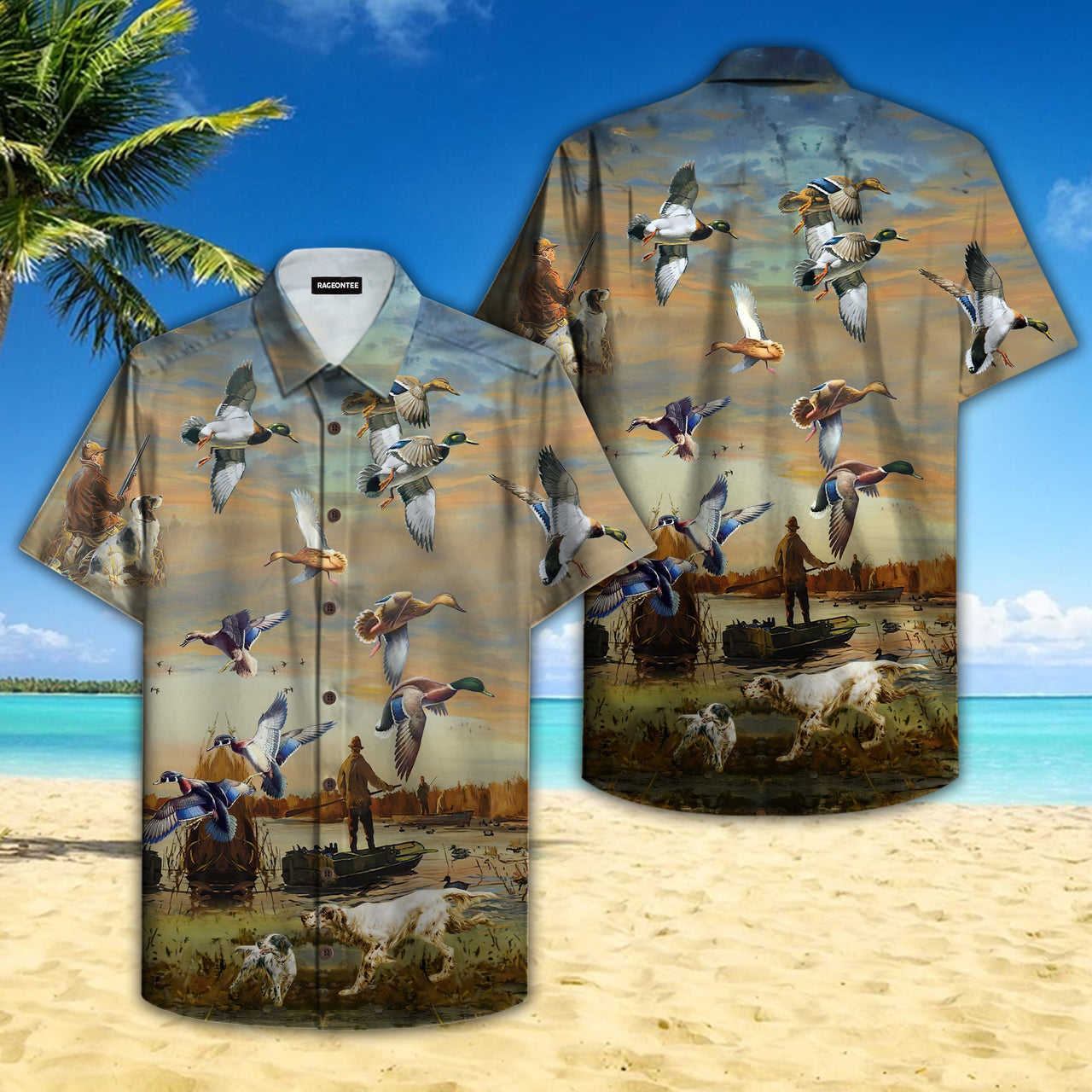 Duck Hunting Aloha Hawaii Shirts For Men Women Ha100953