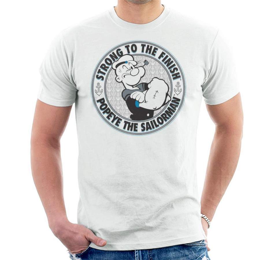 Popeye The Sailorman Strong To The Finish Men’s T-Shirt