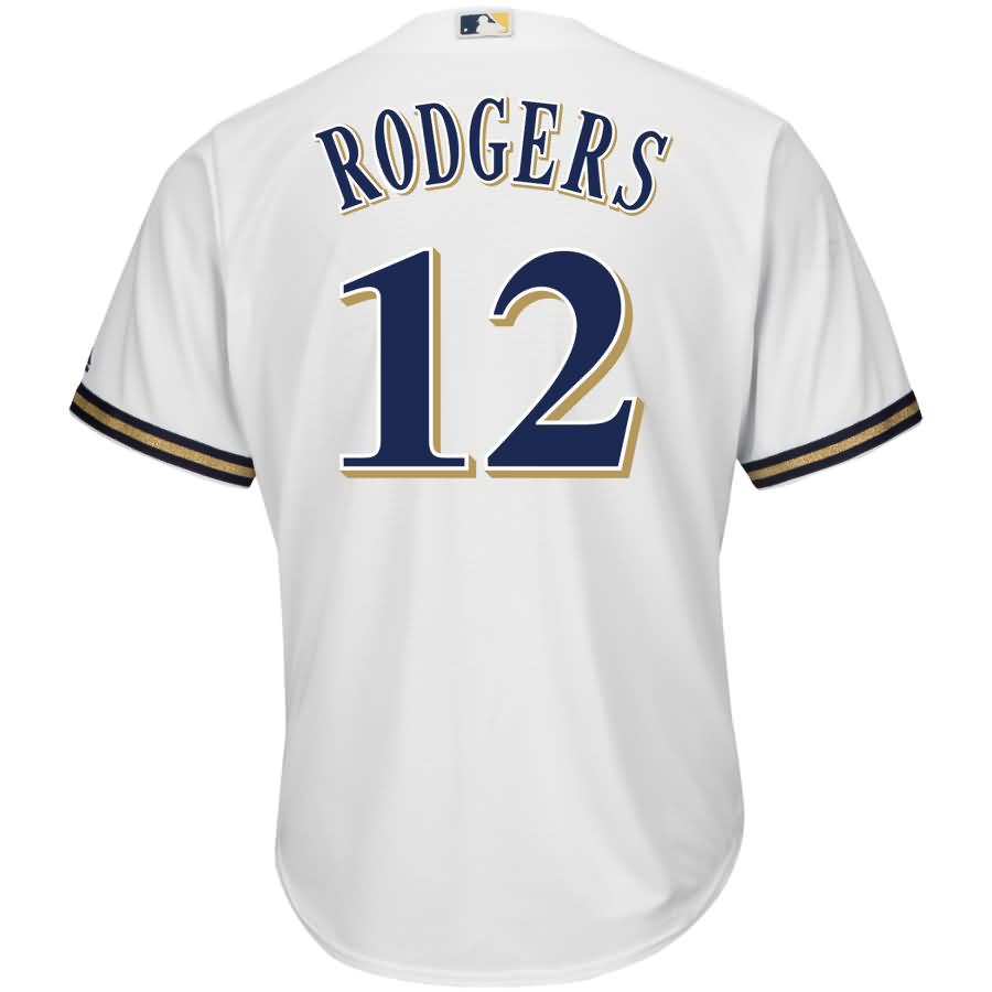 Aaron Rodgers Milwaukee Brewers Majestic NFL X MLB Crossover Cool Base Player Jersey – White