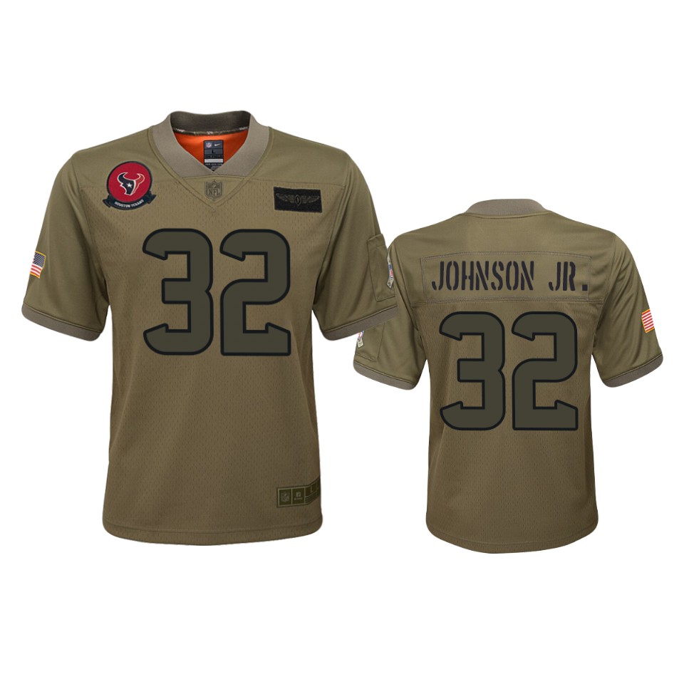 Youth Houston Texans Lonnie Johnson Jr. Camo 2019 Salute To Service Game Jersey