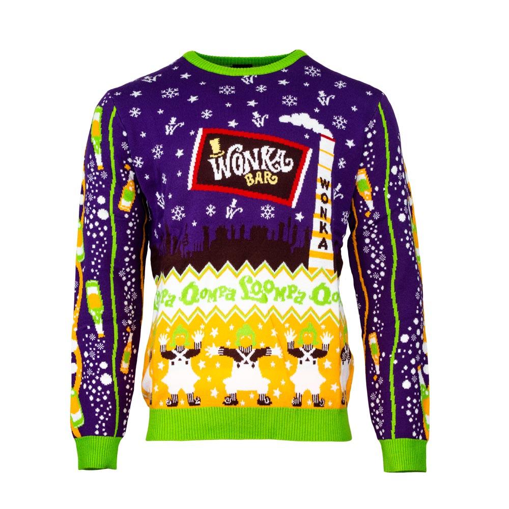 Wil Ly Won Ka & Da Socola Factory Christmas Ugly Sweater