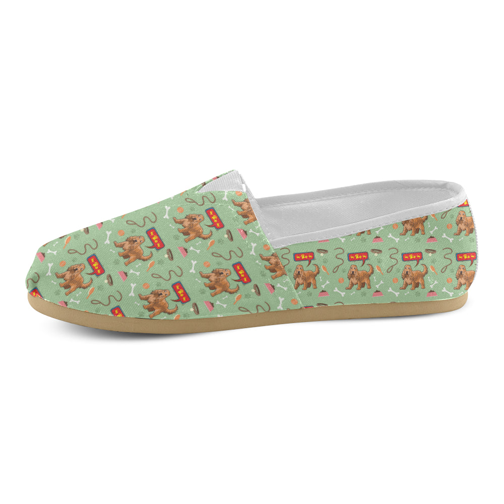 American Cocker Spaniel Pattern Women’s Casual Shoes