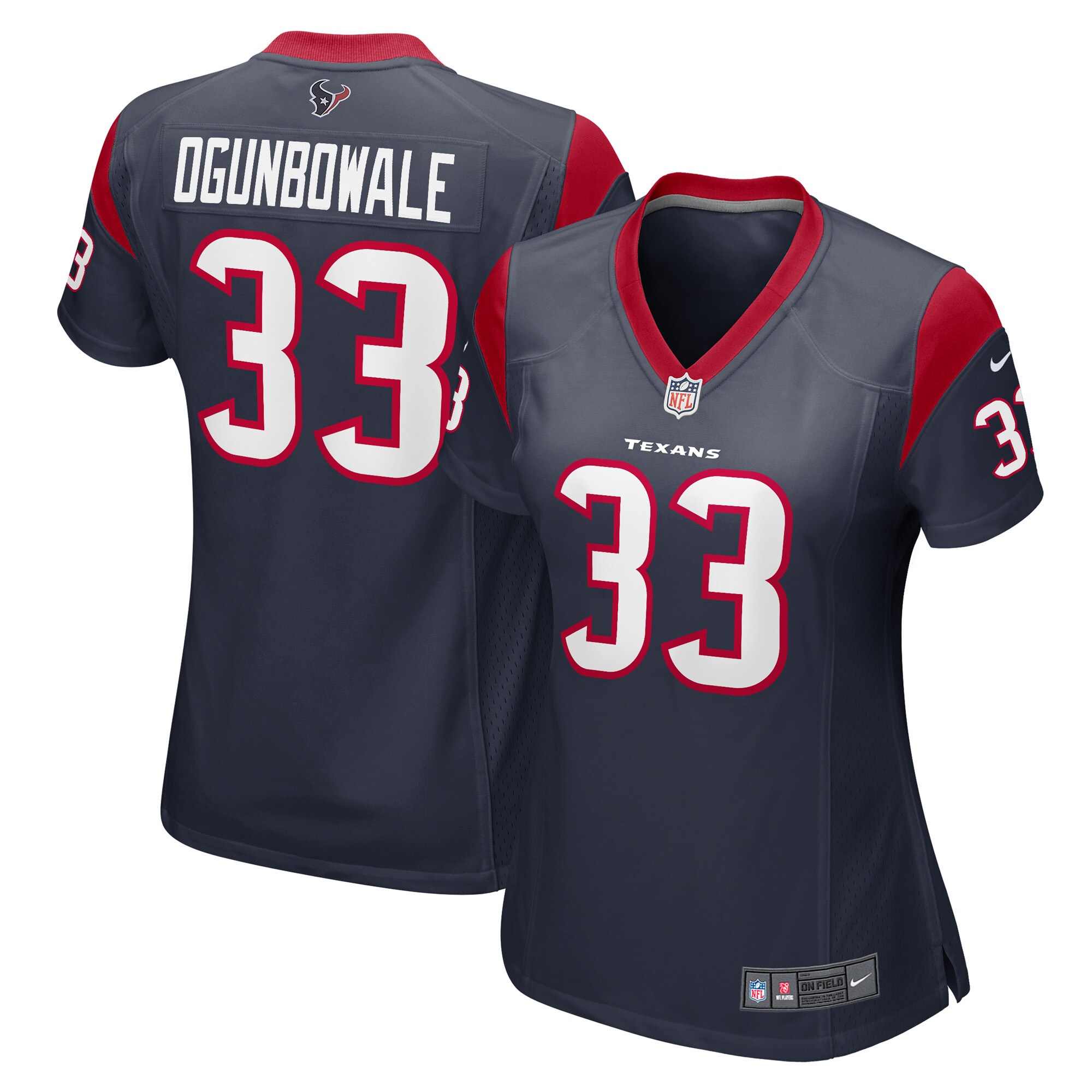 Women’s Houston Texans Dare Ogunbowale Navy Game Player Jersey