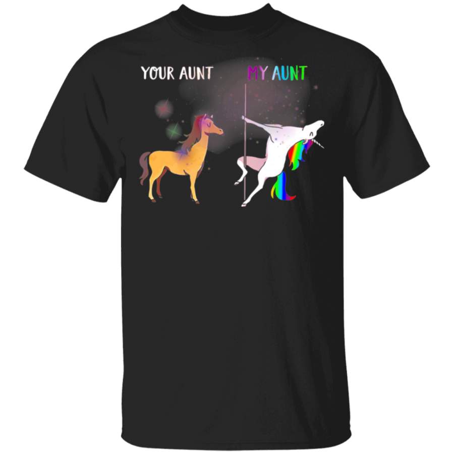 Your Aunt My Aunt Unicorn T-shirt Funny Gift LGBT Pride Tee