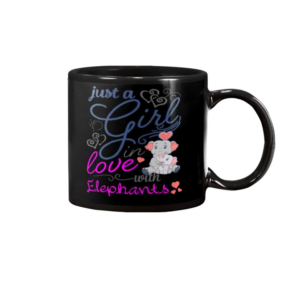 Just A Girl In Love With Elephants Mug – Mug