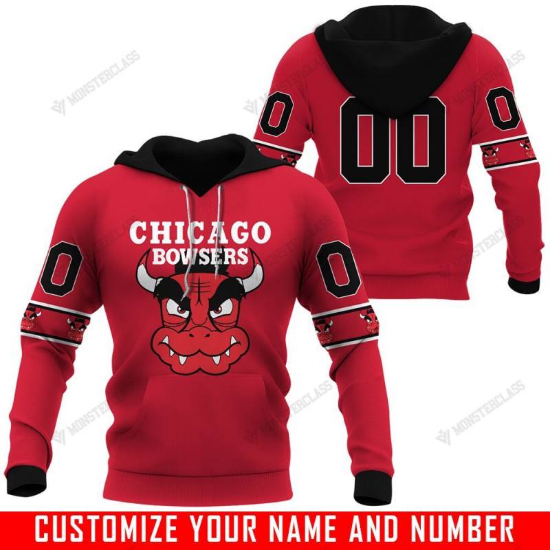 Chicago Bowsers – CUSTOMIZE NAME AND NUMBER – HOT SALE 3D PRINTED – NOT IN STORE