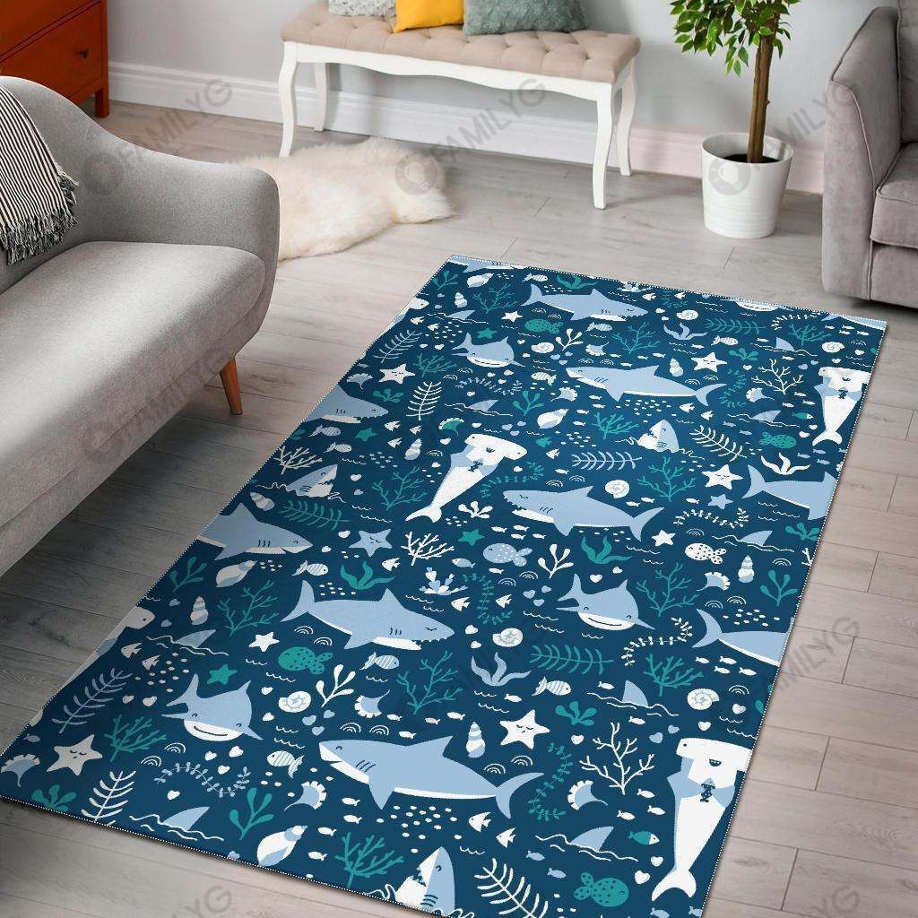 Cute shark pattern Rug