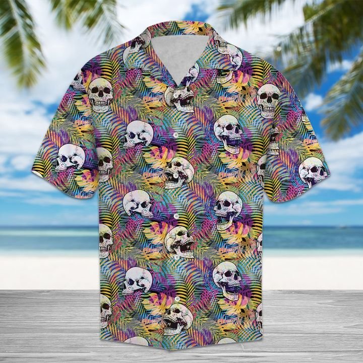 Amazing Skulls Hawaiian Shirt Summer Button Up For Men, Women, Couple