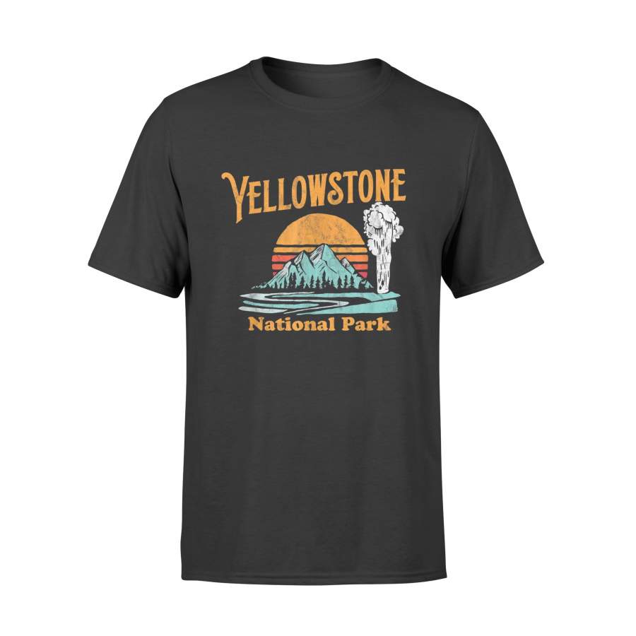 Yellowstone National Park – Vintage Yellowstone National Park Retro T-Shirt – Standard T-shirt