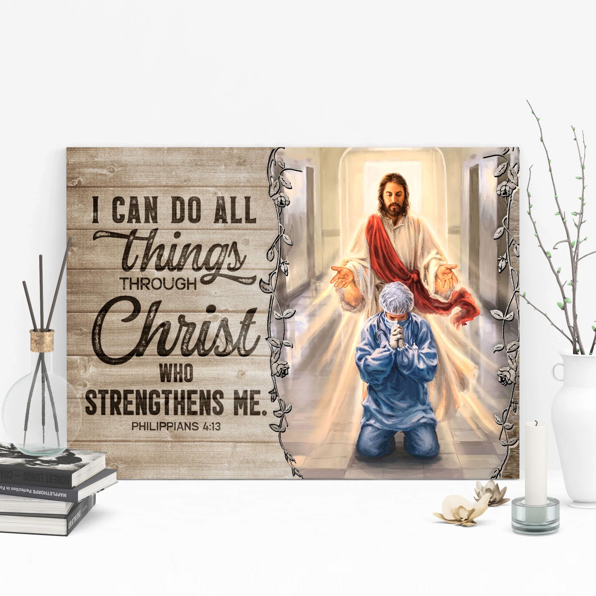 I Can Do All Things Through Christ Who Strengthens Me Jesus Vintage