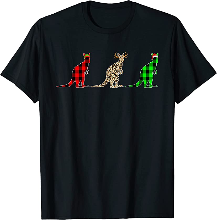 This Is My Christmas Tree Xmas Pajama Kangaroo Animals T-Shirt