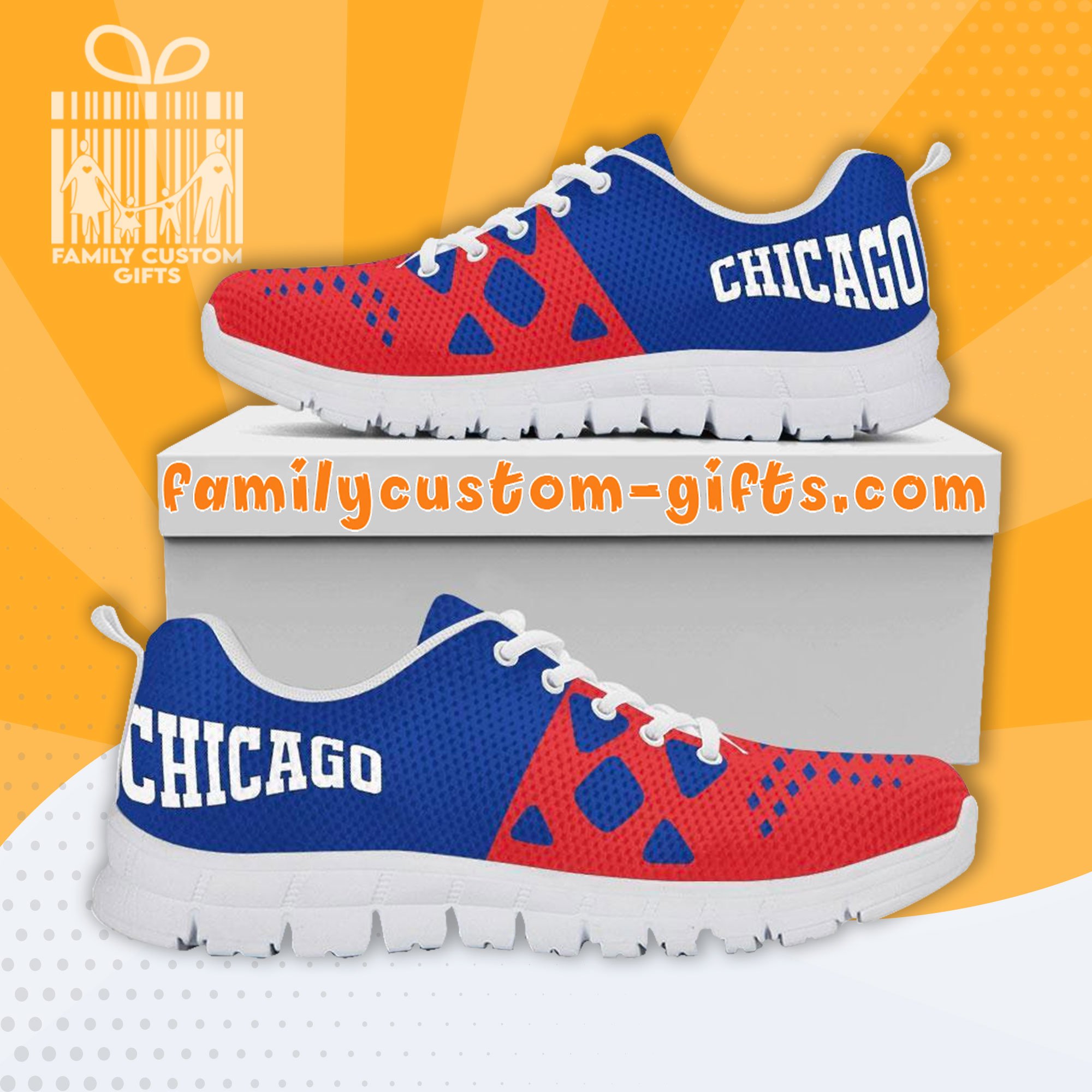 Chicago Cubs Custom Shoes For Men Women 3D Print Fashion Sneaker Gifts For Her Him