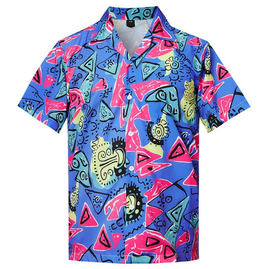 Hawaii Beach Shirt Blue Printing Ha14852